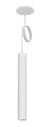 Lampara Colgante Vintage 1 Luz Tubo Blanco Negro Moderno 35cm en internet