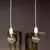 Imagen de Lampara Colgante 4 Luces Simple Bell Regleta Vintage