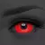 Lente de Contato UV Glow Vermelha Neon Mini Sclera 17 mm