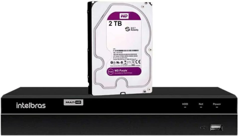 DVR Intelbras MHDX 1216 Full HD 1080P 16 Canais + HD 2TB