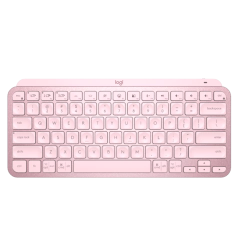 TECLADO SEM FIO LOGITECH MX KEYS MINI LAYOUT US ROSA 920-010507