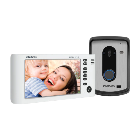 Vídeo porteiro intelbras IV 7010 HF HD Branco