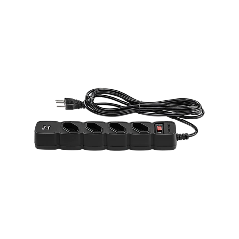 PROTETOR ELETRONICO C 4 TOMADAS E 2 USB - EPE 204 USB PT