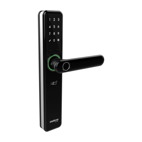 FECHADURA SMART DE EMBUTIR C/ MACANETA IFR 7000 PRETA