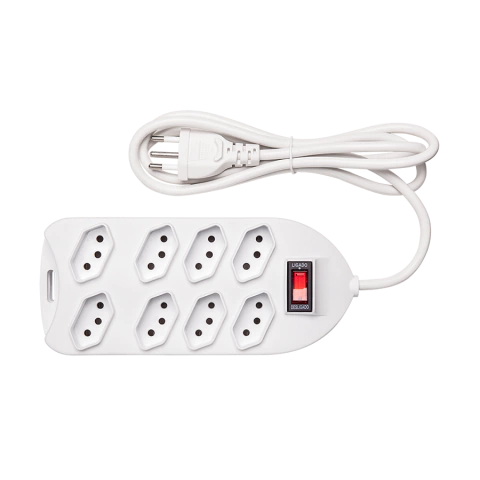 REGUA C/ 08 TOMADAS C/DISJUNTOR EPE 1008+