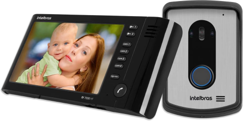 VÍDEO PORTEIRO IV 7010 HF Completo - Preto