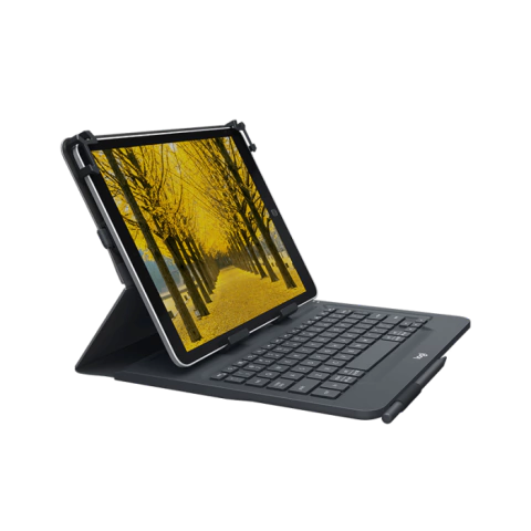 CAPA COM TECLADO PARA TABLET LOGITECH UNIVERSAL KEYBOARD FOLIO PRETO 920-008334