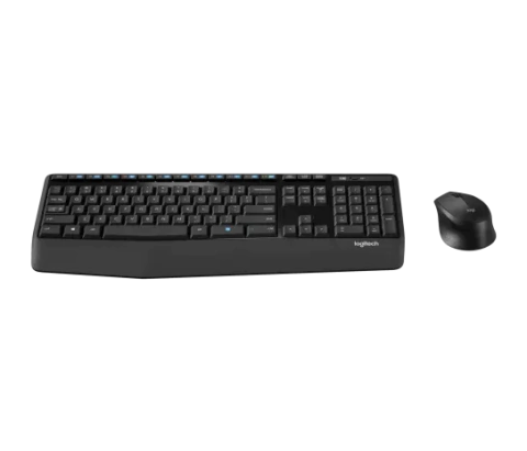 COMBO TECLADO E MOUSE SEM FIO LOGITECH MK345 USB CINZA ABNT2 920-007821