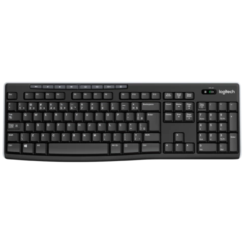 TECLADO SEM FIO LOGITECH K270 CINZA COM LAYOUT BRASILEIRO ABNT2 920-004427