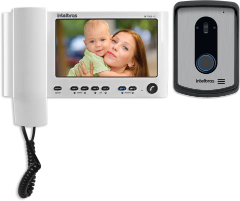 Vídeo Porteiro Residencial Intelbras IV 7010 HS Branco