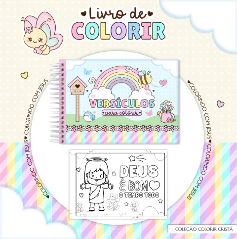 Caderno de Colorir Versículos