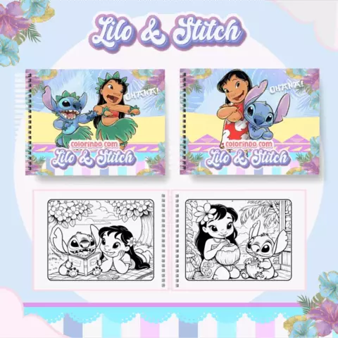 Arquivo Livro de colorir Lilo e Stitch - comprar online
