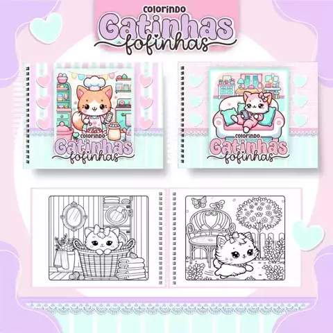 Gatinhas Fofinhas Big Livros de Colorir - Pamella Vieira