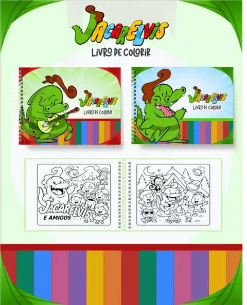 Arquivo Livro de Colorir Jacarelvis - comprar online