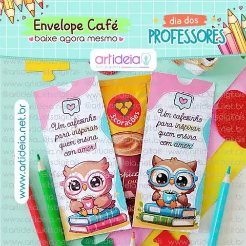 Envelope Café Dia dos Professores