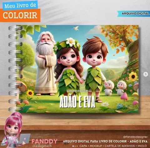 Adão e Eva – Livro de Colorir