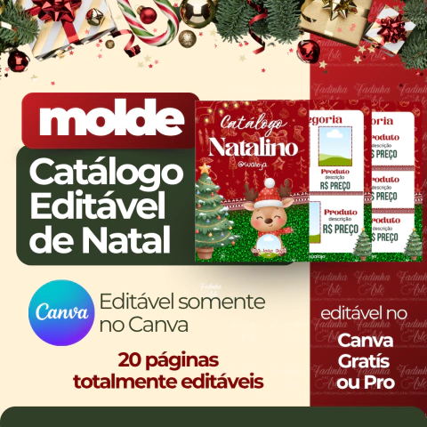 Catálogo Natalino 2025 Editável pelo Canva - comprar online
