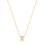 Colar Letra Passante com Zircônia Folheado a Ouro 18k