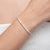 Pulseira Dois Quadrados de Zircônia Prata 925 - comprar online