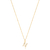 Colar Letra Pequena Com Micro Zircônias Folheado a Ouro 18k - comprar online