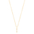 Colar Letra Pequena Com Micro Zircônias Folheado a Ouro 18k