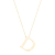 Colar Letra Grande Folheado a Ouro 18k na internet