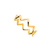 Anel Zig Zag Folheado a Ouro 18k - JOIAS AGAU
