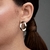 Brinco Oval Liso M Folheado a Ouro 18k - comprar online