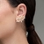 Brinco Ear Cuff Trabalhado Com Zircônias E Com Gotas Em Zircônias - JOIAS AGAU