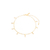 Tornozeleira com Micro-Zircônias Folheado a Ouro 18k
