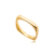 Anel Aro Quadrado Folheado a Ouro 18k - comprar online