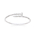Pulseira Bracelete Prego com Zircônia Prata 925