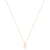 Colar Solitário Zircônia Folheado a Ouro 18k