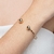 Pulseira Bracelete Duas Bolas 10mm Folheado a Ouro 18k - comprar online