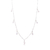 Colar Gotas Zircônia Prata 925