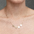 Colar Com 4 Chapinhas Redondas Folheado a Ouro 18k - comprar online