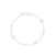 Pulseira Infantil Bola 5mm e 3mm Lisa Prata 925