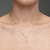 Colar Letra Pequena Com Micro Zircônias Folheado a Ouro 18k - loja online