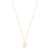 Colar Letra Pequena Com Micro Zircônias Folheado a Ouro 18k - loja online