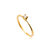 Anel Solitário com Zircônia Folheado a Ouro 18k - comprar online