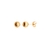 Brinco de Bola 9mm Fosca Folheado a Ouro 18k