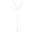 Colar Gravata com Circulo Folheado a Ouro 18k