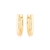 Brinco de Argola Articulada Oval Media Lisa Folheado a Ouro 18k