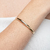 Pulseira Bracelete Liso Folheado a Ouro 18k - comprar online