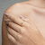Anel Zig Zag Folheado a Ouro 18k - loja online