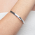 Pulseira Bracelete Oval Fecho Trava Prata 925 - comprar online