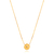 Colar com Bola 7mm Telada com Zircônia Folheado a Ouro 18k