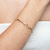 Pulseira Bracelete com Bola 3mm Intercalada Folheado a Ouro 18k - comprar online