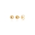 Brinco de Bola Lisa 7mm Folheado a Ouro 18k