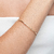 Pulseira Bracelete com Zirconia e Bolinha Intercalada Folheado a Ouro 18k - comprar online